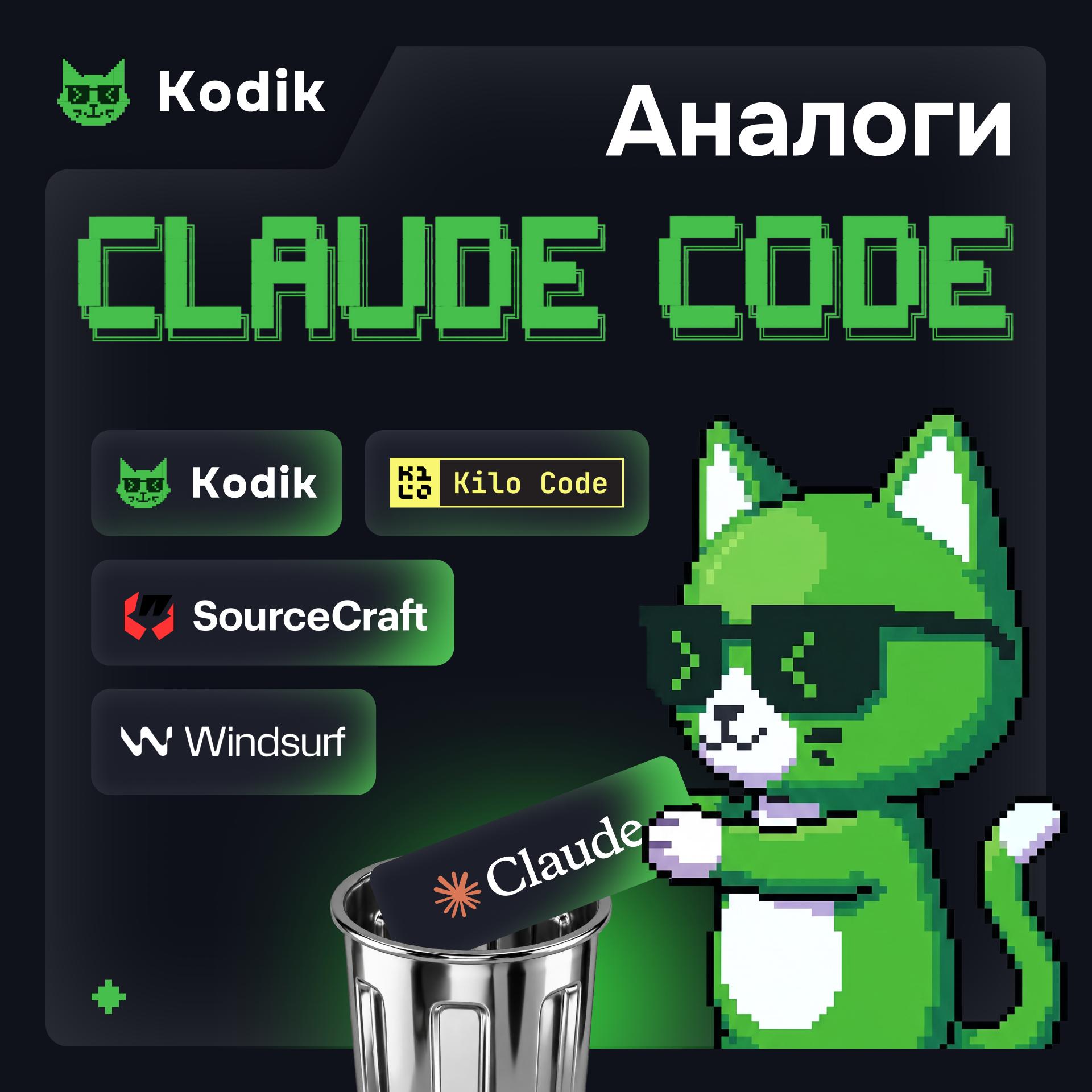 Аналоги Claude Code в 2026 году: 10 альтернатив для разработки